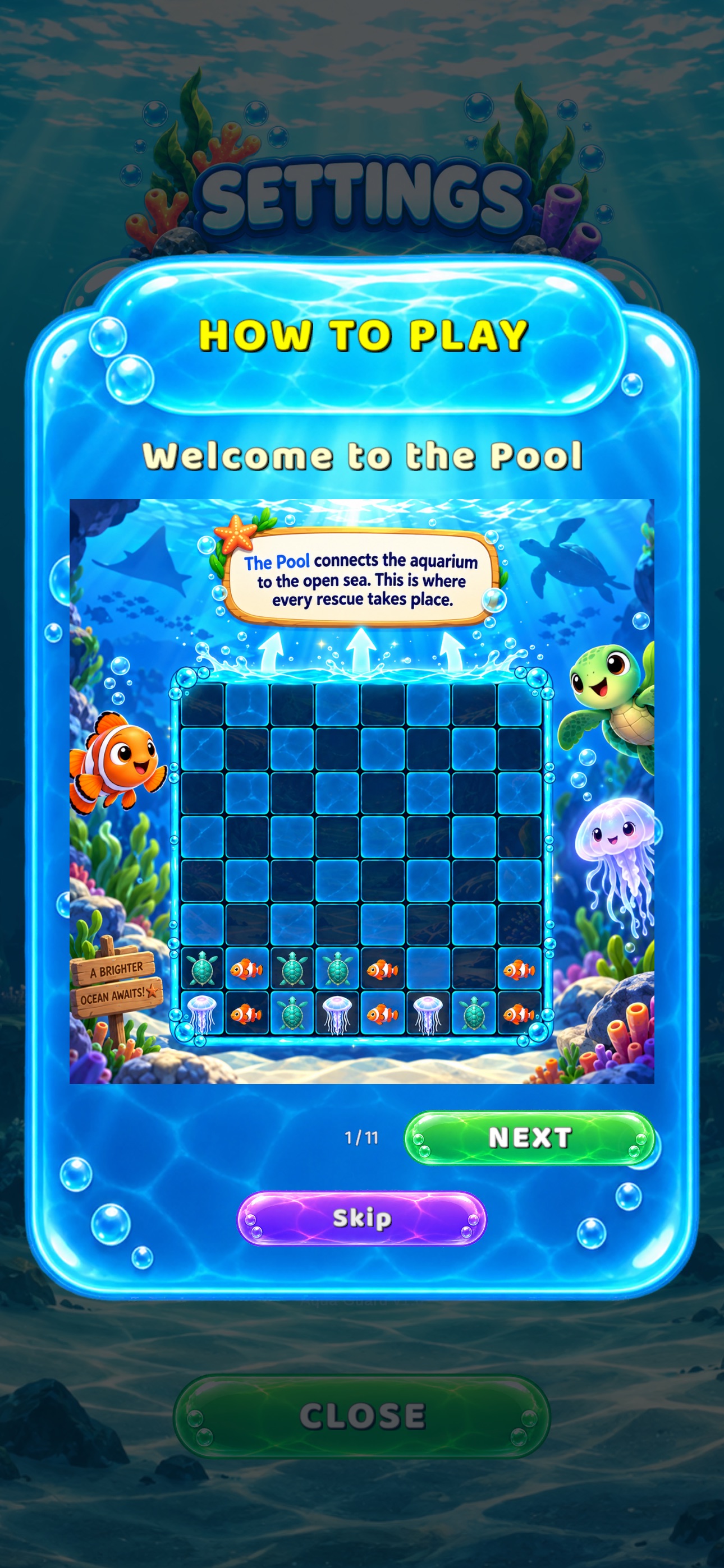 Screenshot 2 of Aqua Keeper: Match 3 Puzzle