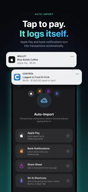 Control: Budget Tracker screenshot 3