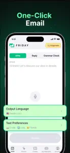 Friday AI Email Generator screenshot #2 for iPhone