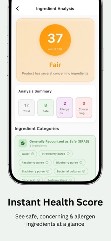 CLEEN-Smart Ingredient Scanner screenshot