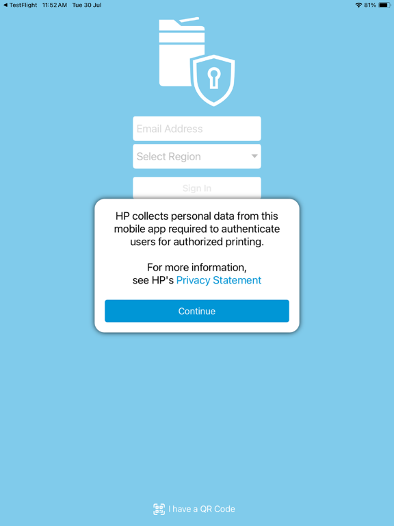Screenshot #5 pour HP JetAdvantage Secure Print
