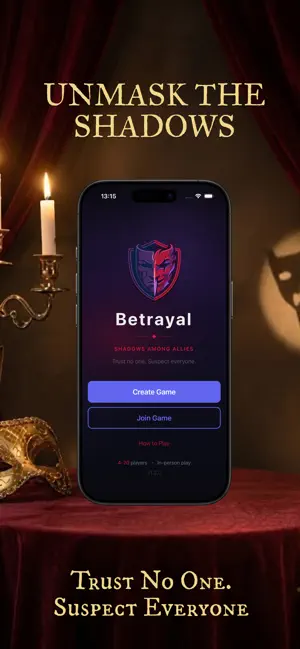Betrayal: Deduction Party Game screenshot 1