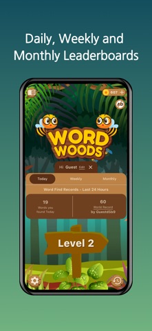 Word Woods Connect the Letters iPhone screenshot
