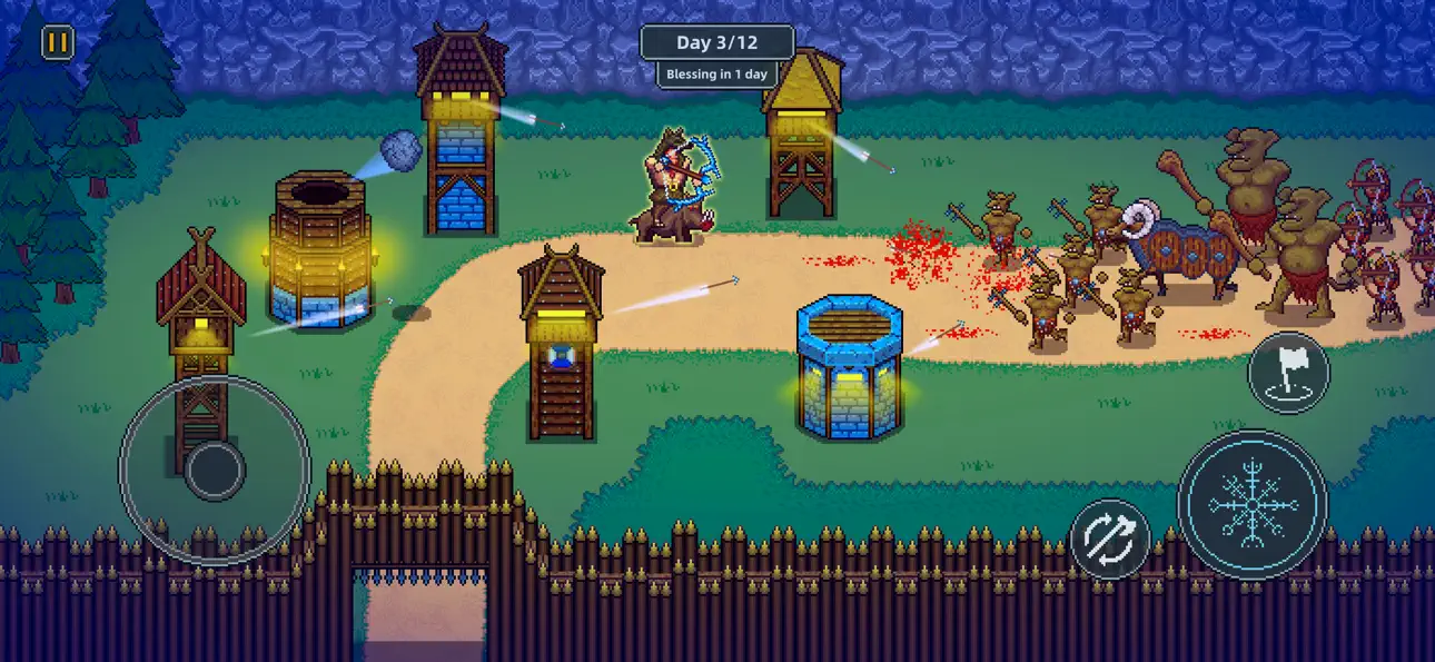 Viking Hero TD: Roguelike RTS iOS Mod IPA screenshot 1 - iOS game interface