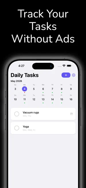 Daily Tasks: Simple & Minimal screenshot 1