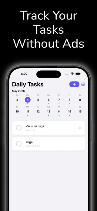 Daily Tasks: Simple & Minimal Screenshot 1 of 6