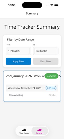Simple Time Track screenshot