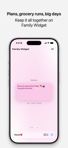 Family Widget iPhone screenshot