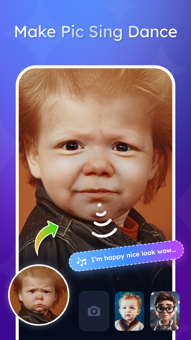 AI Face Dance: Singing Photo Screenshot