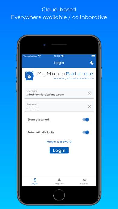 Screenshot 1 of Haushaltsbuch MyMicroBalance App