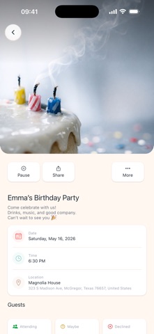 Gather: Modern Invitations Screenshot 3 of 4