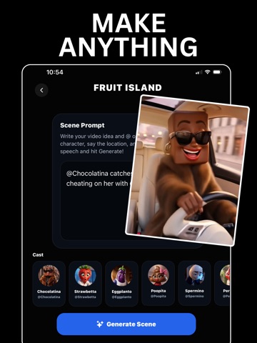 AI Video Generator: Funderated iPad screenshot