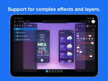 Aether - UI Design for iPad iPad screenshot
