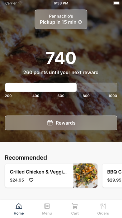 Pennachio's iPhone screenshot 1 - Food & Drink app