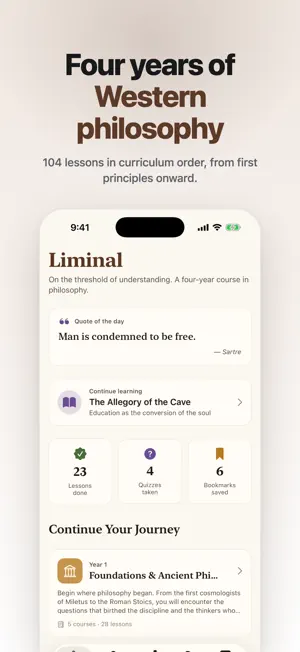 Liminal: Learn Philosophy screenshot 1