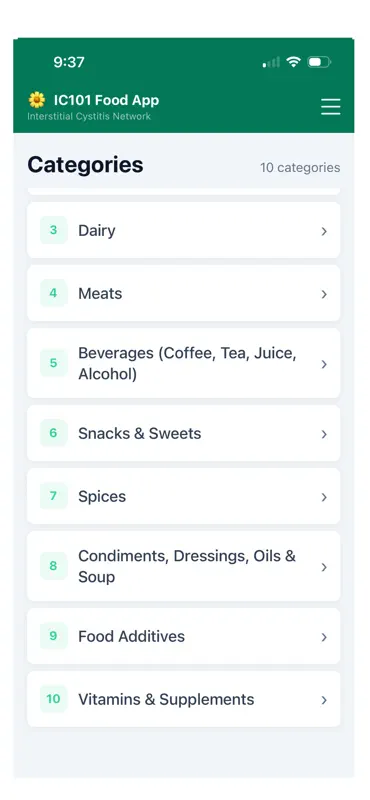 IC101 Food App screenshot 2 of 5