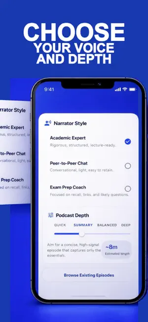 PodClass - PDF to Podcast screenshot 2