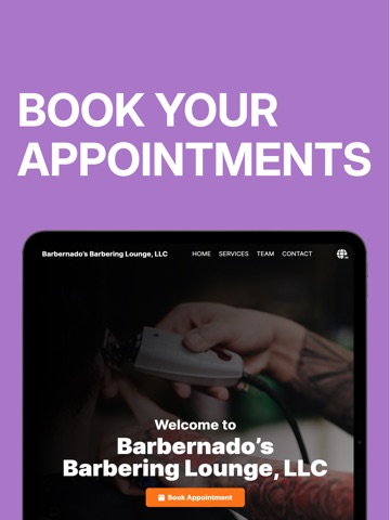 Barbernado’s Barbering Lounge iPad screenshot