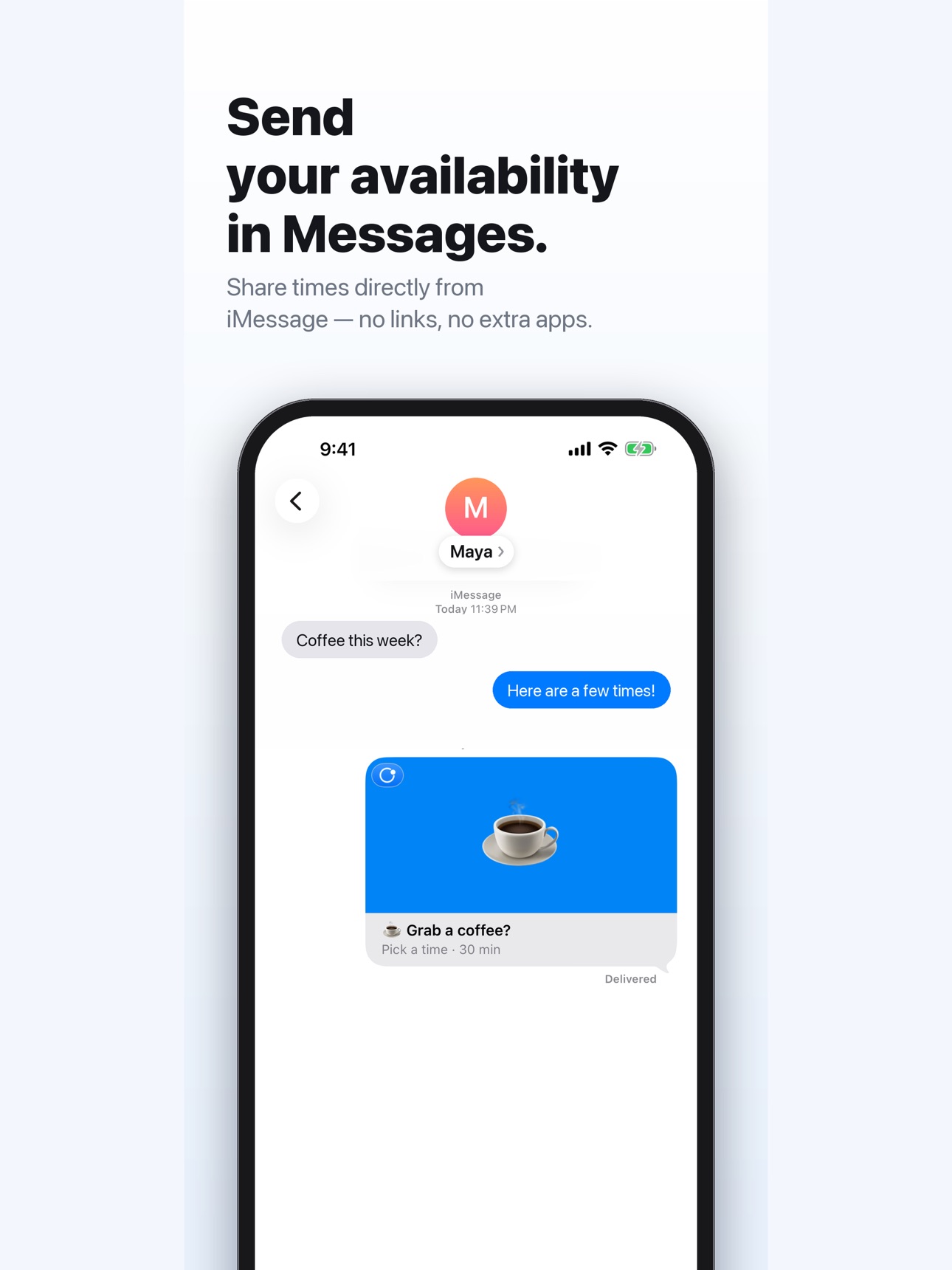 Screenshot 8 of Availability: Book in Messages