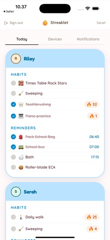 Streaklet screenshot
