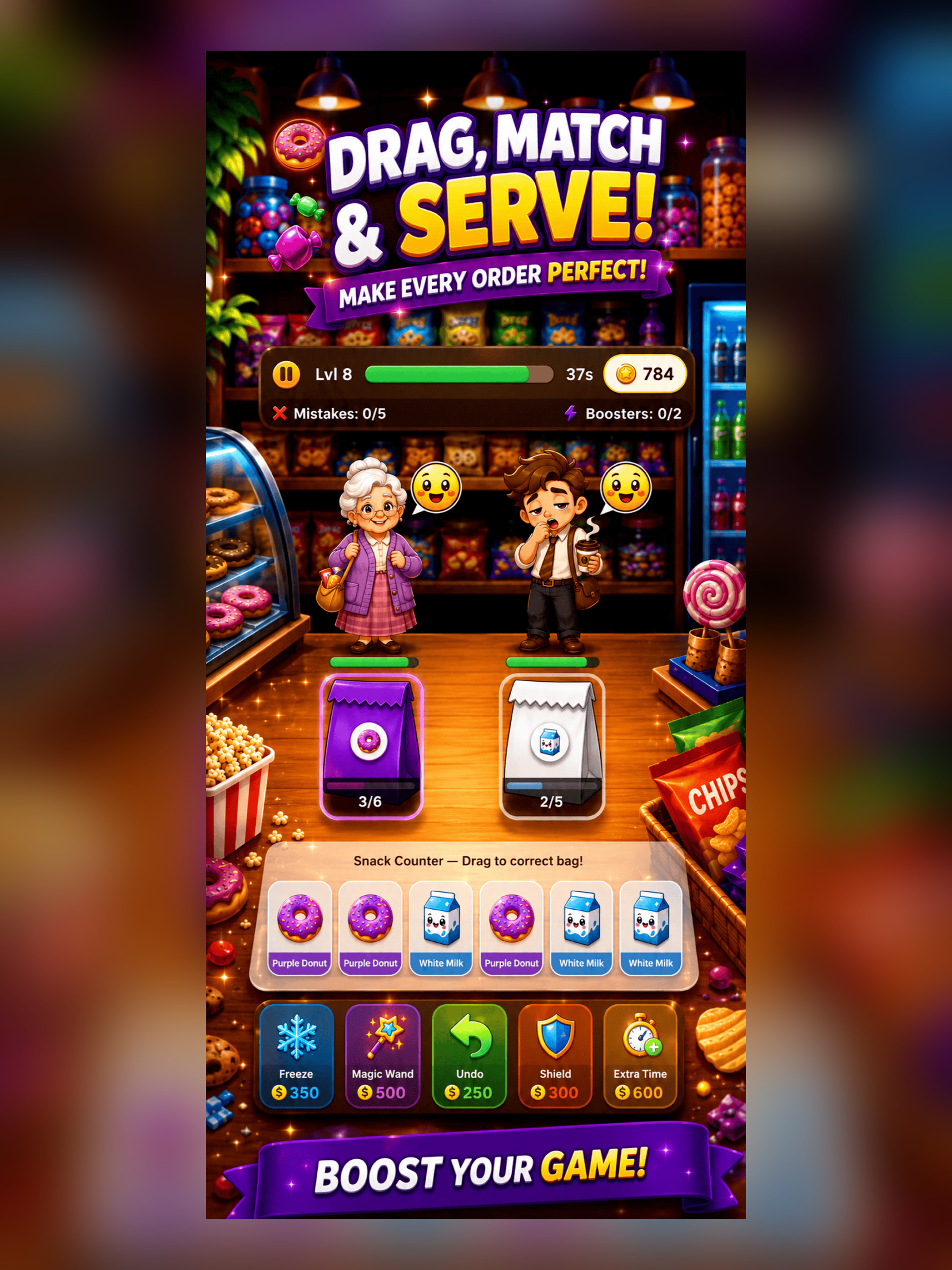 Snack Sort Rush screenshot 12