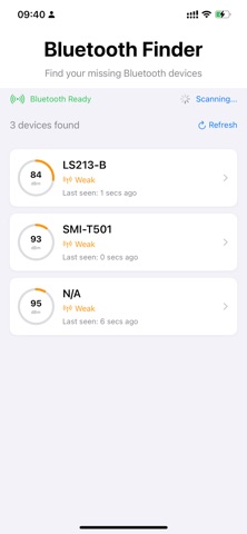 Bluetooth BLE Signal Finder Screenshot 2 of 2