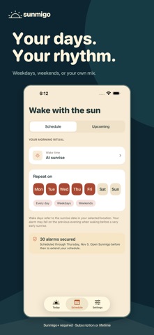 Sunrise Alarm Clock: Sunmigo skärmbild 4