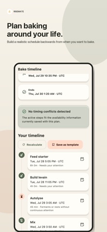 RiseMate: Sourdough Tracker iPhone screenshot