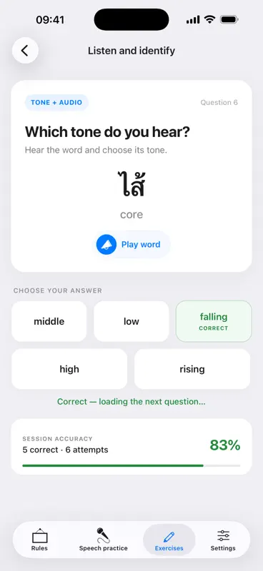 Thai language tones screenshot 5 of 10