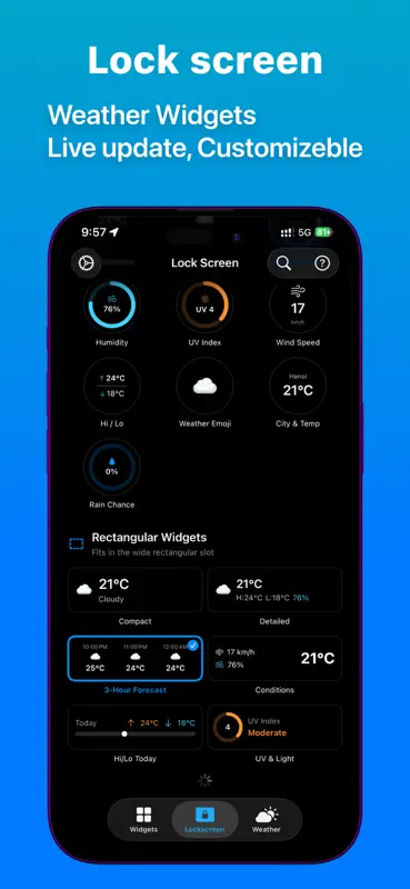 Weather Widgets - Clock Widget screenshot 3 of 4
