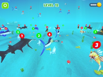 Hungry Fish Game iPad screenshot