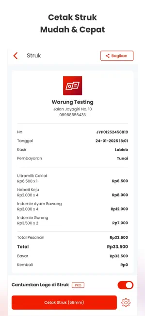 Kasir Warung iPhone screenshot 4