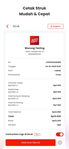 Kasir Warung iPhone screenshot 4