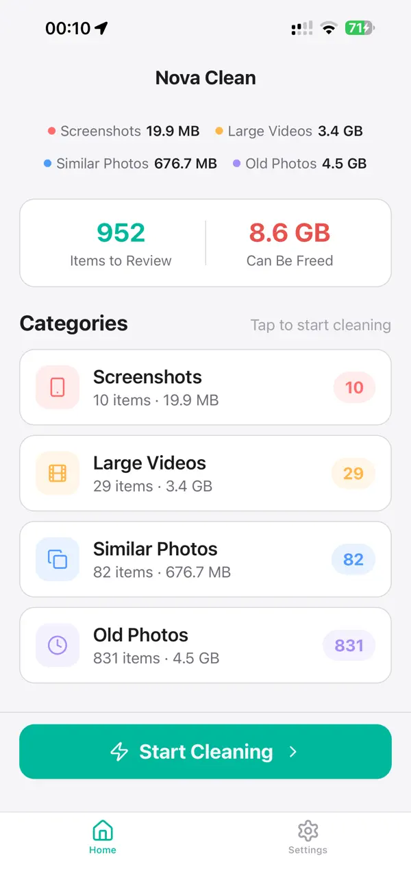 #2. Nova Clean (iOS) Av: Gianfranco Antenucci