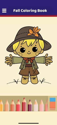 Fall Coloring Book iPhone screenshot