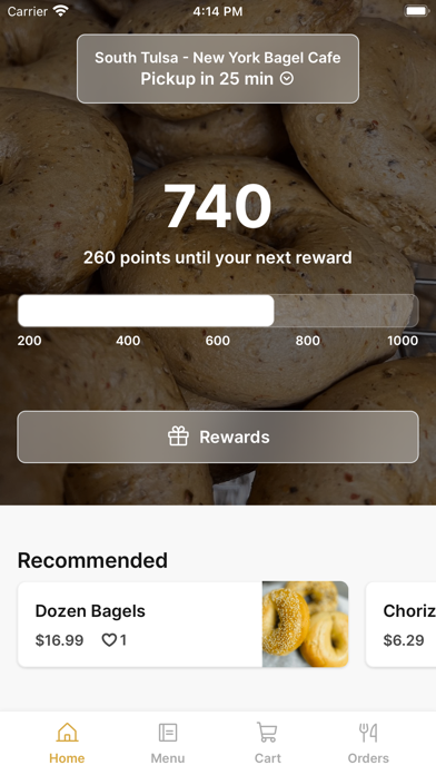 Screenshot 1 of New York Bagel Cafe - OK App