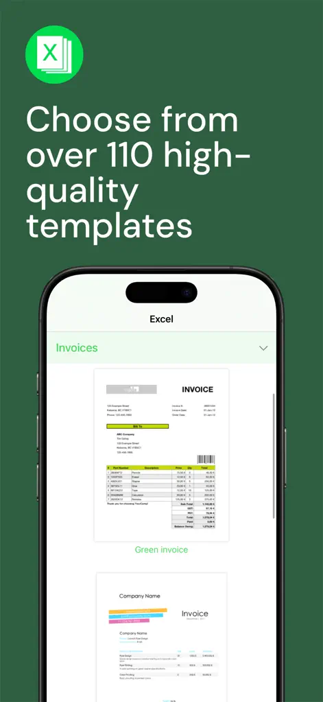 Templates for Excel Pro - Productivity App | MWM