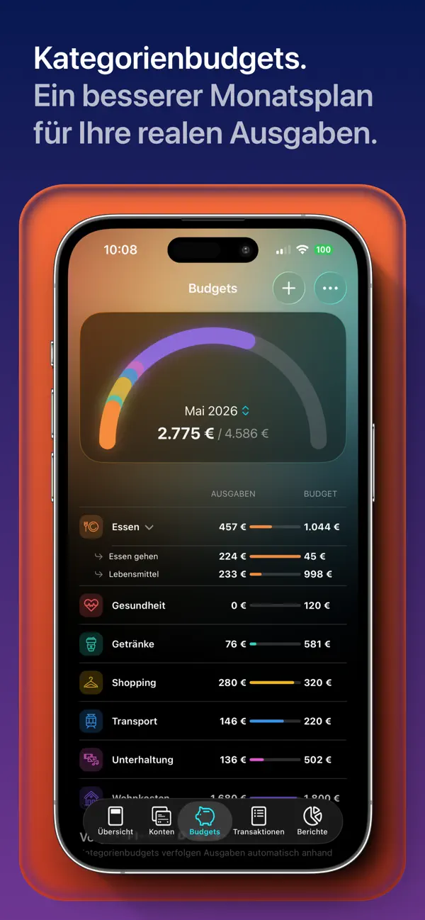 MoneyCoach - Budget & Finance iPhone App Screenshot 5 – Finanzen
