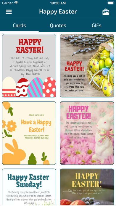 Screenshot #1 pour Easter Wishes & Cards