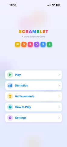Scramblet - Word Puzzle Game screenshot 6 of 6