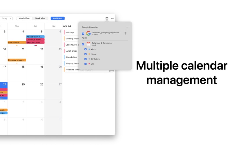 Screenshot #3 pour Calendar for Google Calendar
