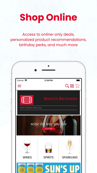 Screenshot #1 pour Martin Brothers Wine & Spirits
