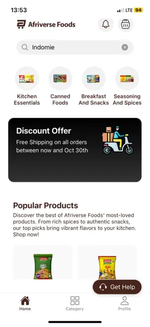 Afriverse Foods screenshot 2
