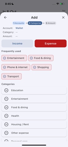 My Money Pocket screenshot