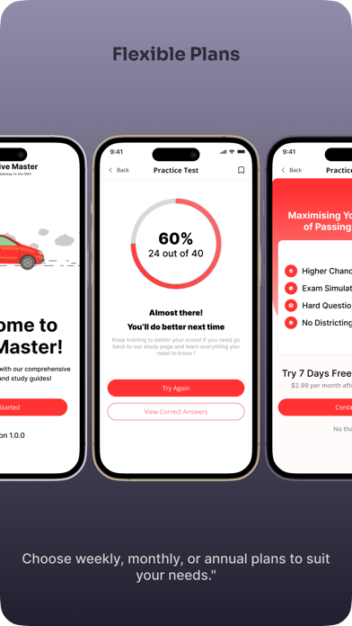 Drive Master・DMV Practice Test Screenshot