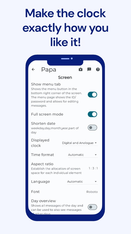 Calendar Clock Administrator