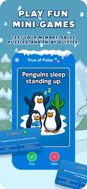 Pengu World: Mini Games screenshot 2