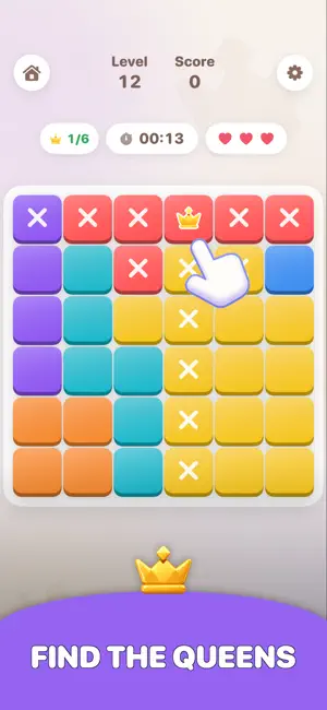 Sudoqueens: Queens Sudoku screenshot 1