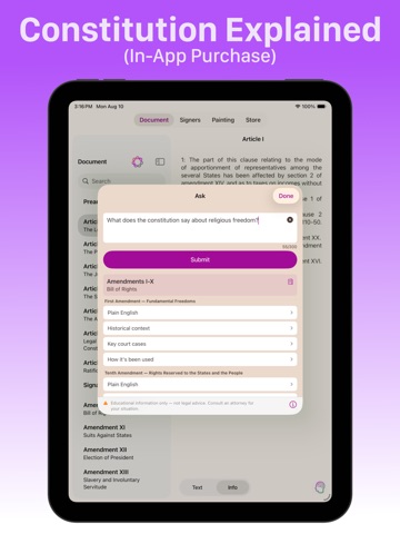 Constitution for iPad iPad screenshot