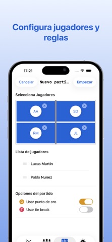 Padel Charts screenshot